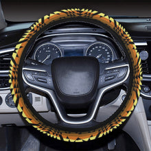 Load image into Gallery viewer, Black Rose Spring Canyon Tan Steering Wheel Cover with Elastic Edge
