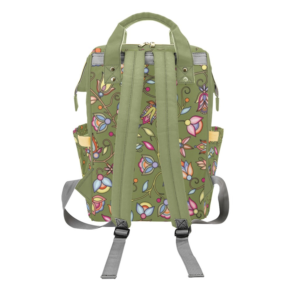 Buffalo Bloom Sage Multi-Function Diaper Backpack
