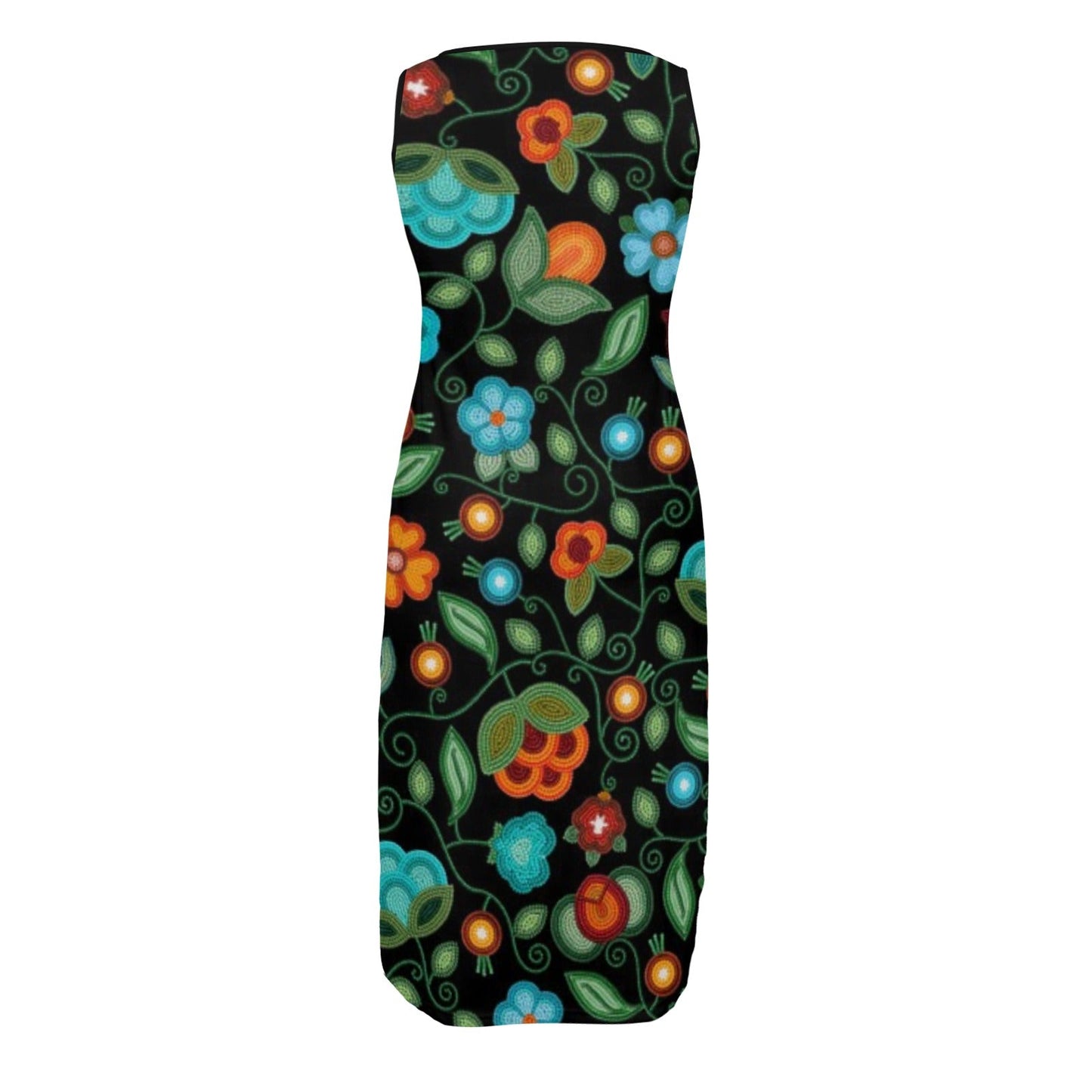 Prairie Fire Petals Black Phaedra Dress