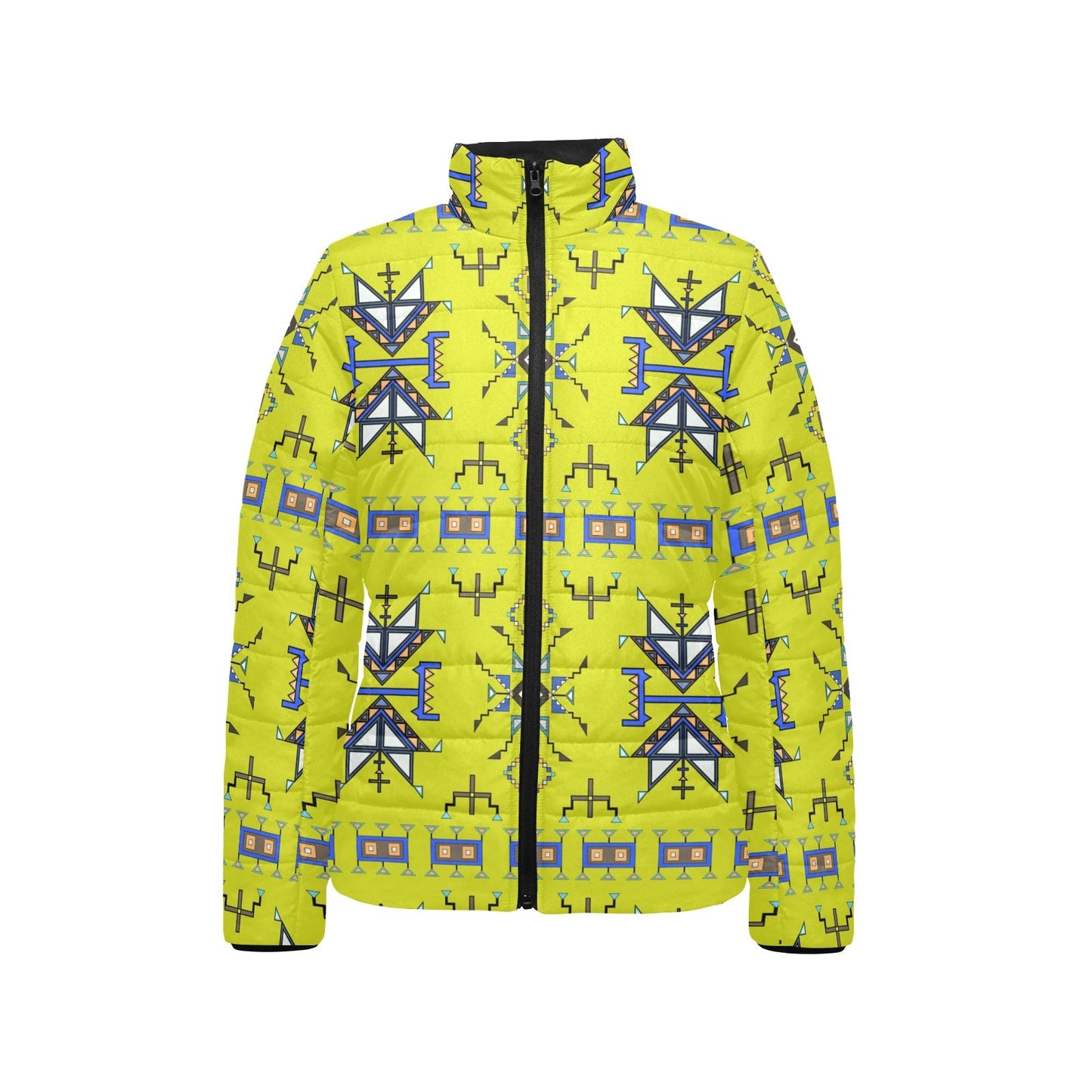 Eagle Strike Lime Women's Stand Collar Padded Jacket