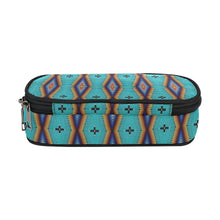 Load image into Gallery viewer, Diamond in the Bluff Turquoise Pencil Pouch
