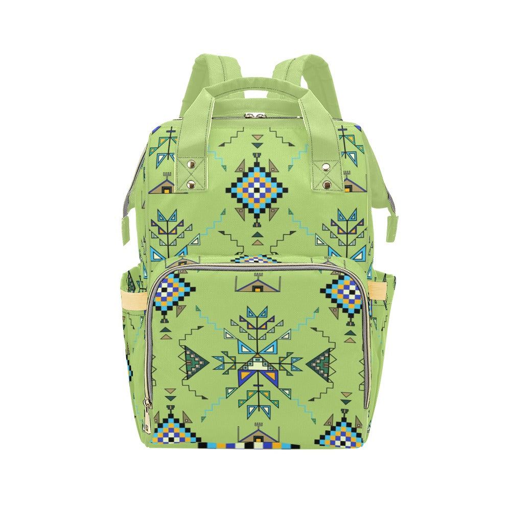 Bear Shield Green Multi-Function Diaper Backpack/Diaper Bag