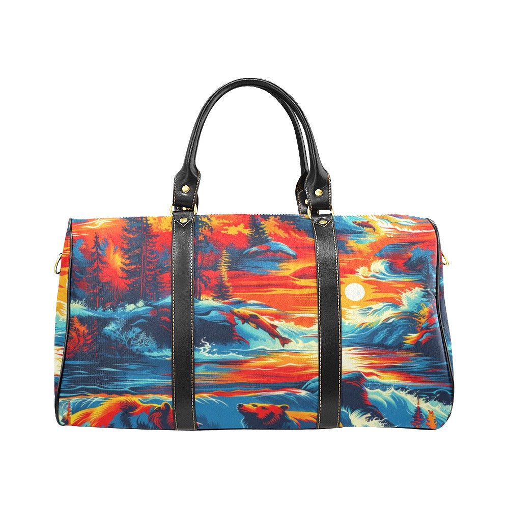 Fishing Bears 2 Large Travel Bag
