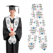 Load image into Gallery viewer, Dakota Damask White Graduation Stole
