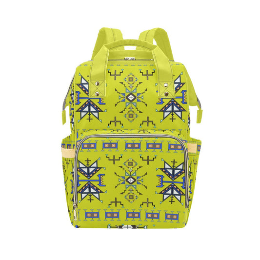 Eagle Strike Lime Multi-Function Diaper Backpack/Diaper Bag