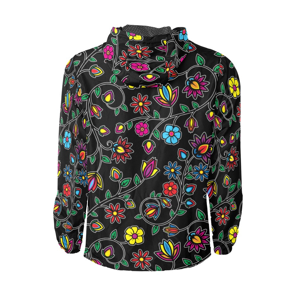 Nature_s Nexus Black Men's Windbreaker