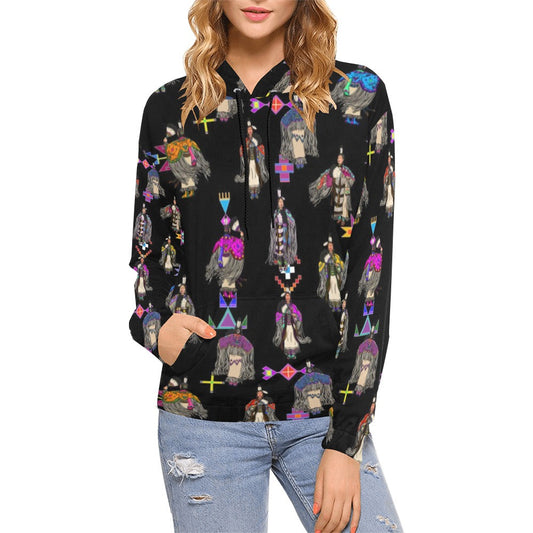 Women's Tradish Dancers Black Hoodie for Women