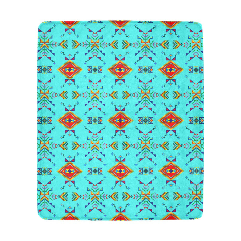 Buffalo Jump Turquoise Ultra-Soft Micro Fleece Blanket 50"x60"