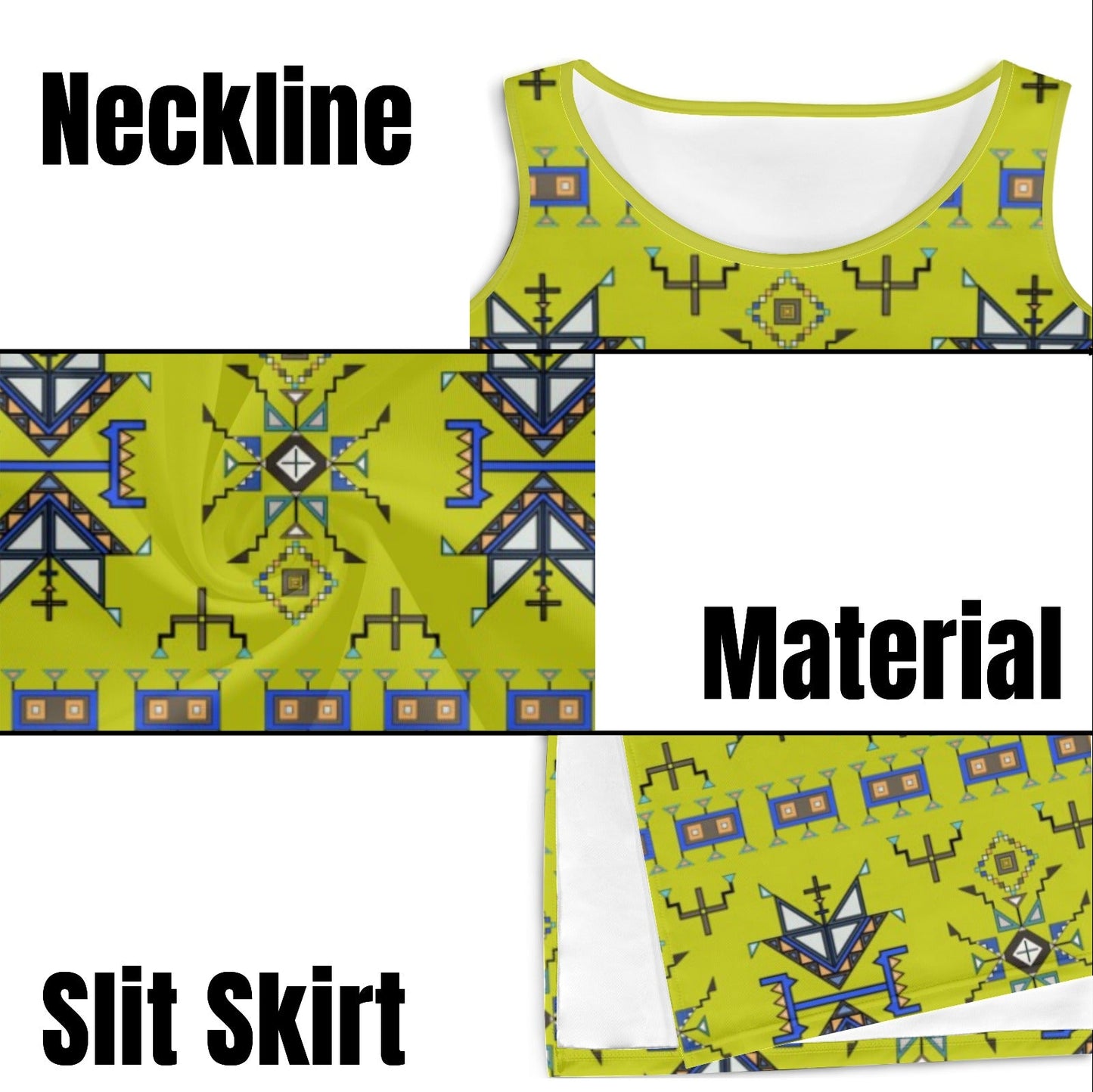 Eagle Strike Lime Phaedra Sleeveless Open Fork Long Dress