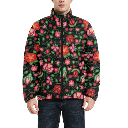 Rose Reverie Black Padded Jacket