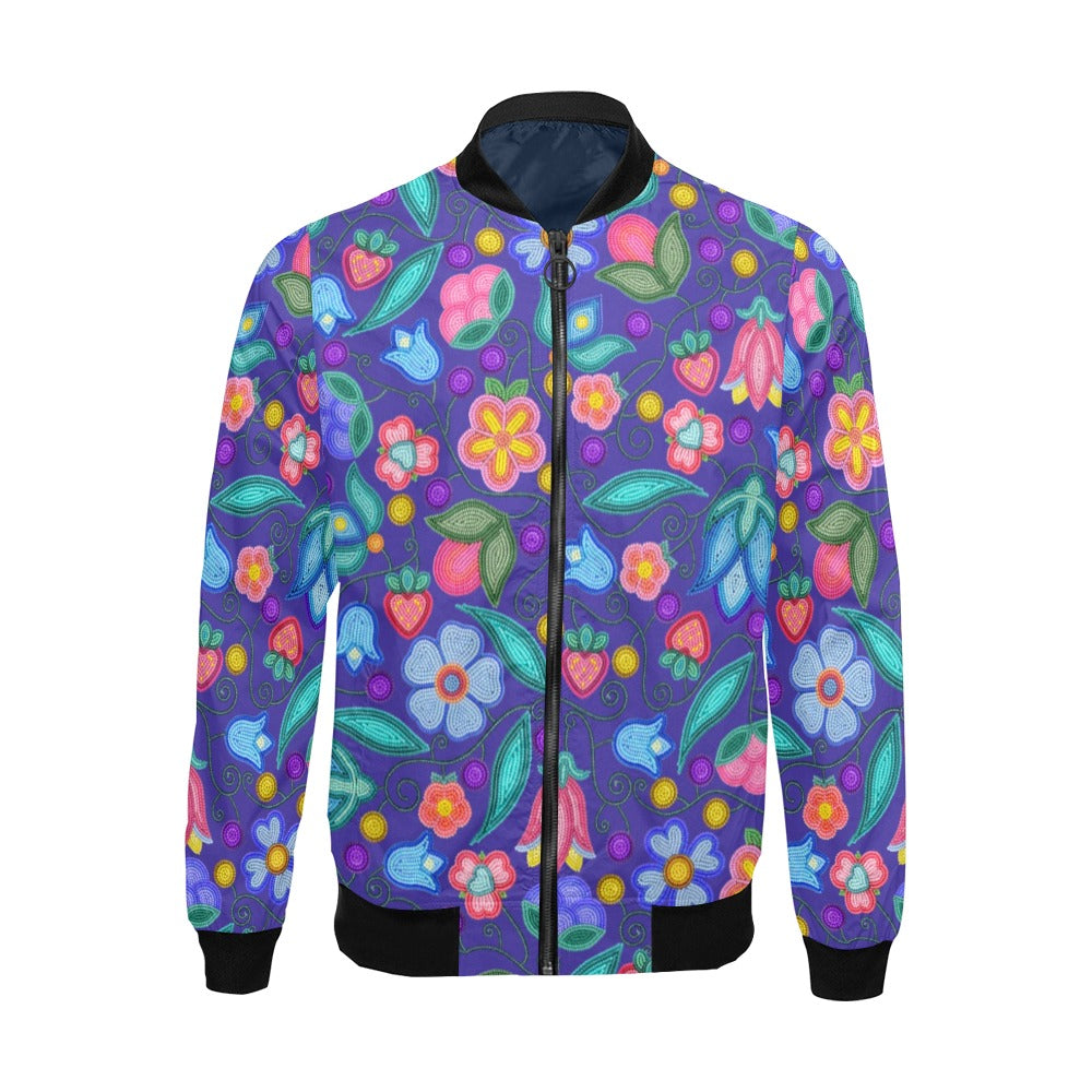 Sweet Offering Indigo Bomber Jacket