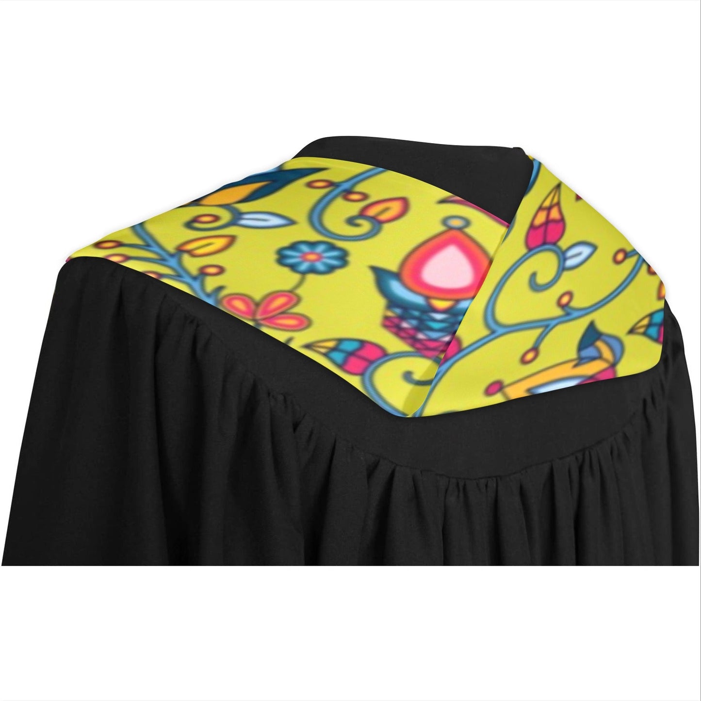 Thorny Path Yellow Grass Graduation Stole