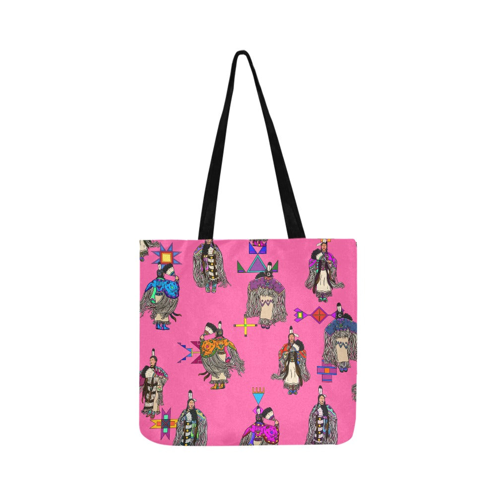 Women's Tradish Dancers Pink Reusable Shopping Bag