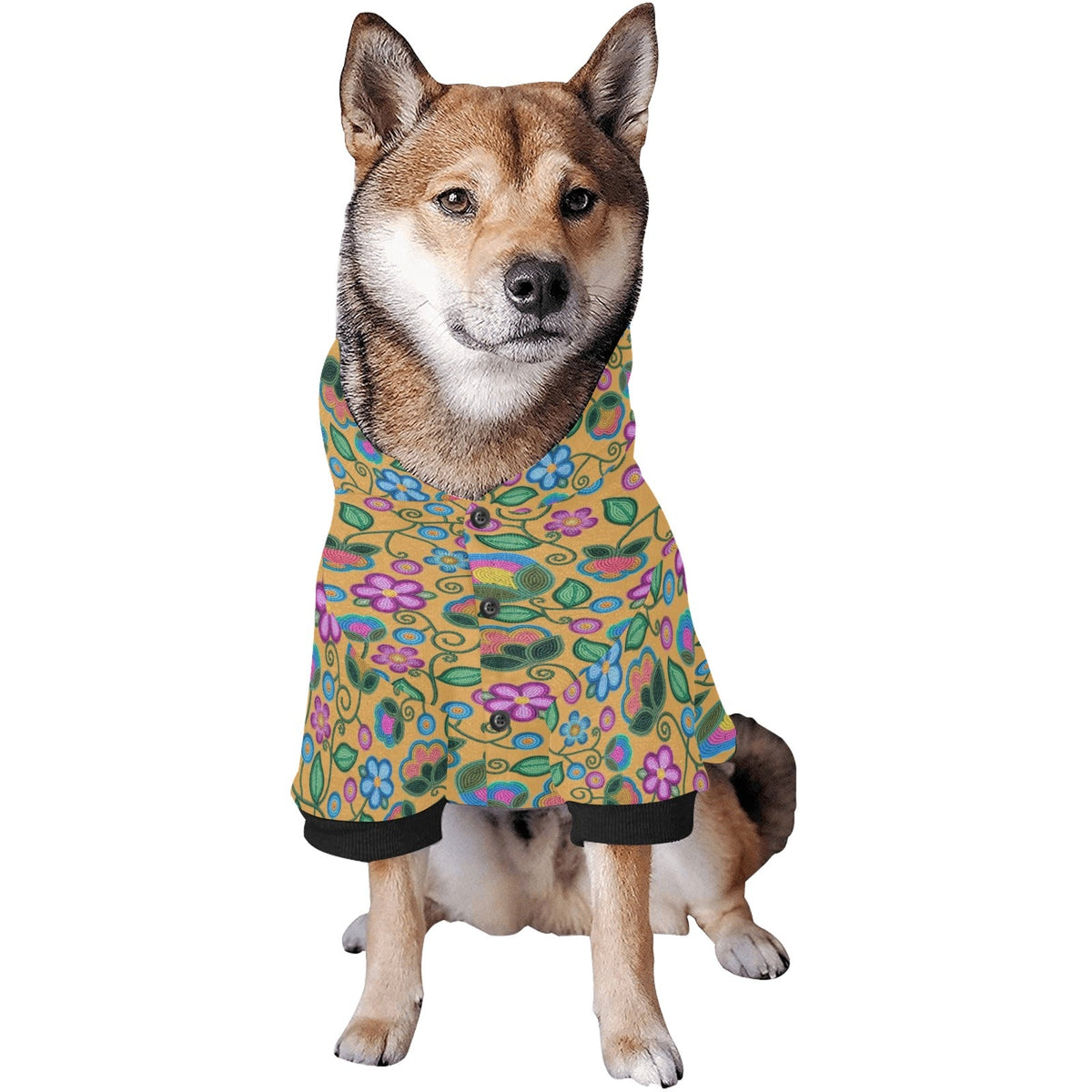 Turquoise Sunbeam Yellow Pet Hoodie