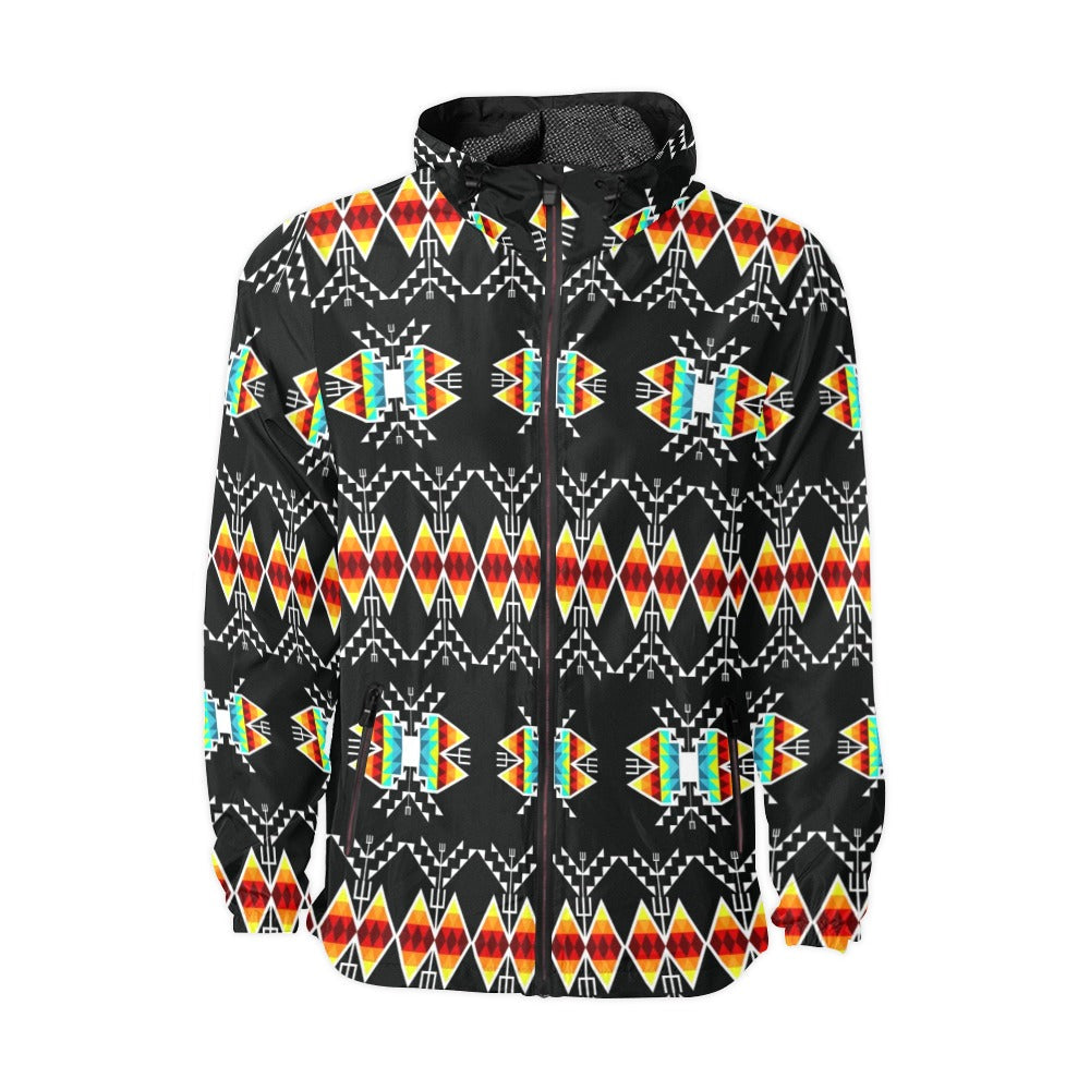 Sacred Trust Black Colour Men's Windbreaker