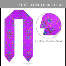 Load image into Gallery viewer, Dakota Damask Purple Graduation Stole
