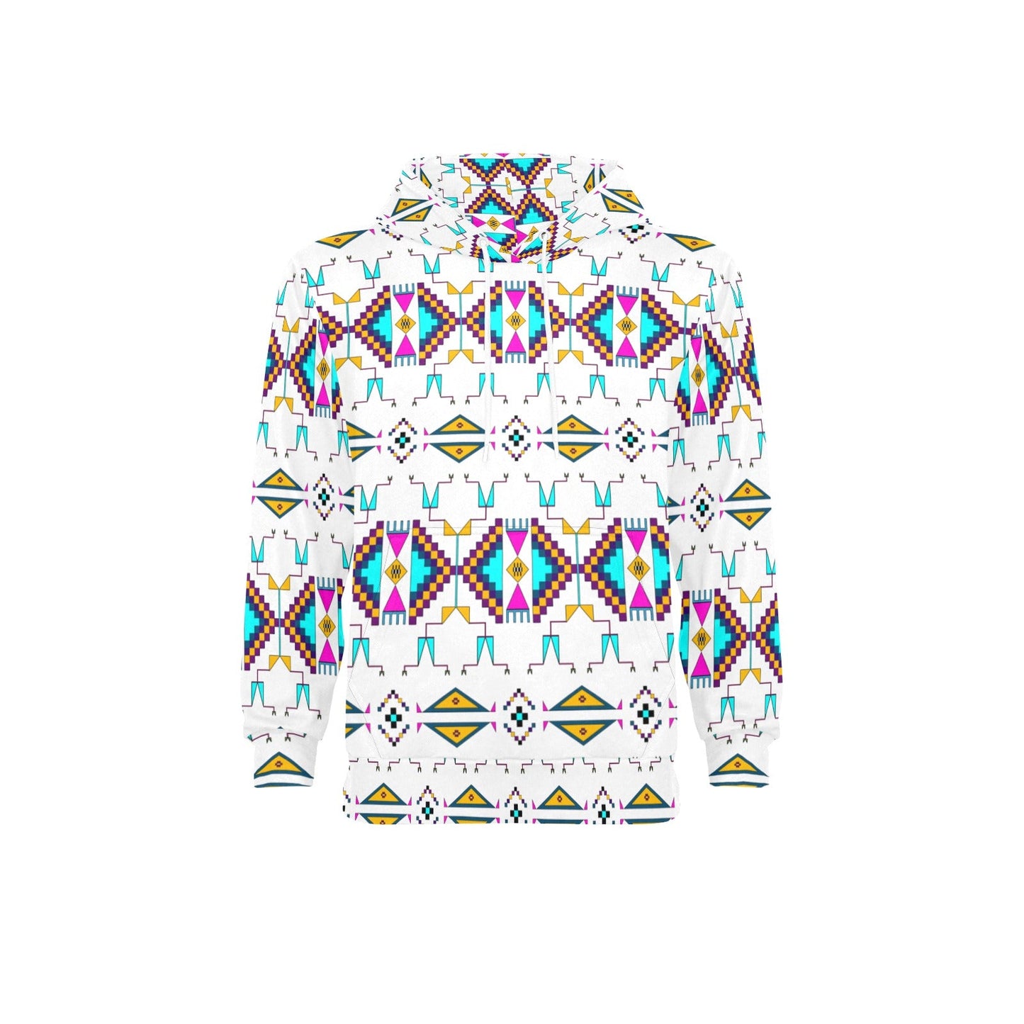 Rite of Passage White Men's Long Sleeve Fleece Hoodie