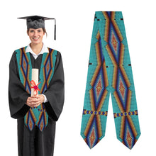 Load image into Gallery viewer, Diamond in the Bluff Turquoise Graduation Stole
