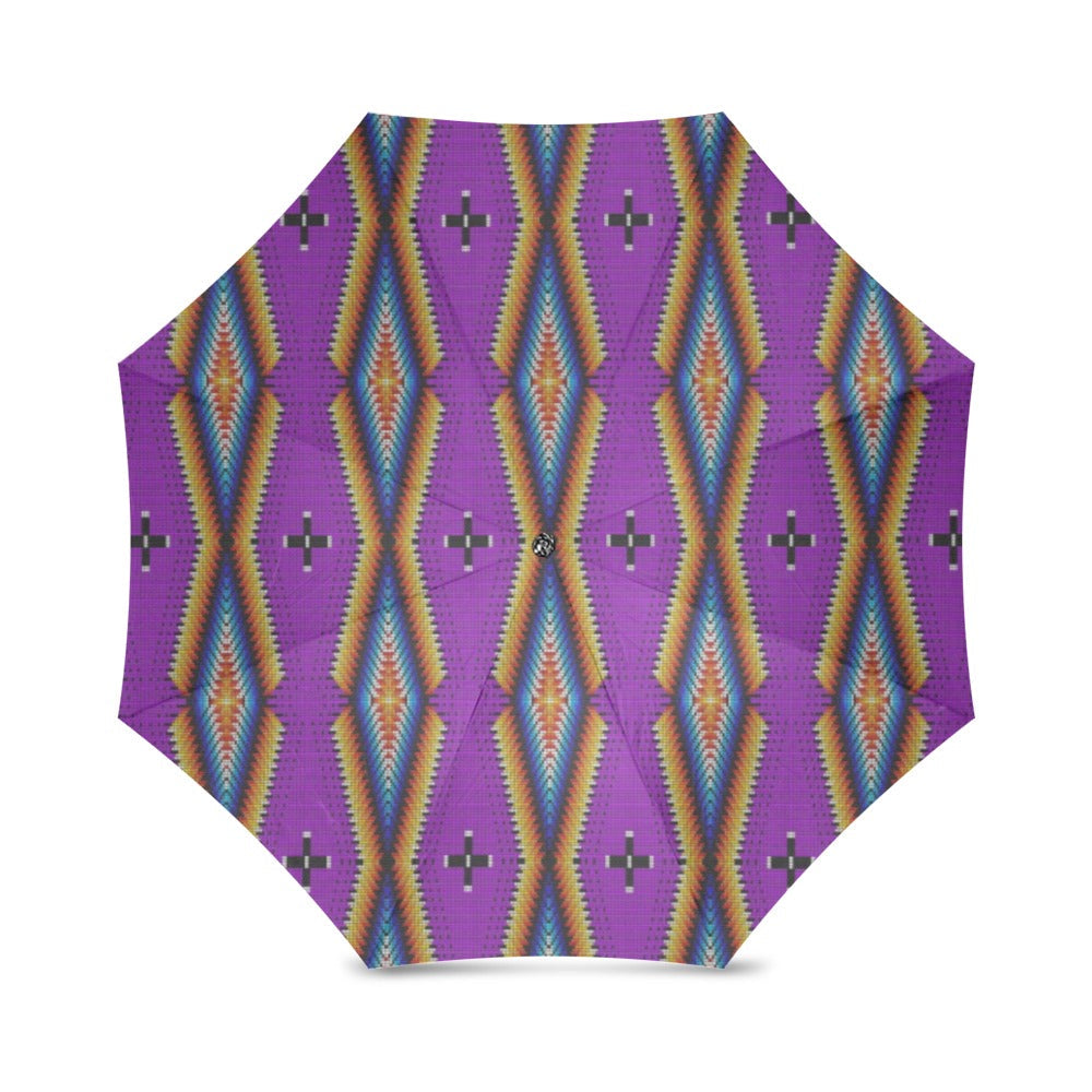 Diamond in the Bluff Purple Foldable Umbrella