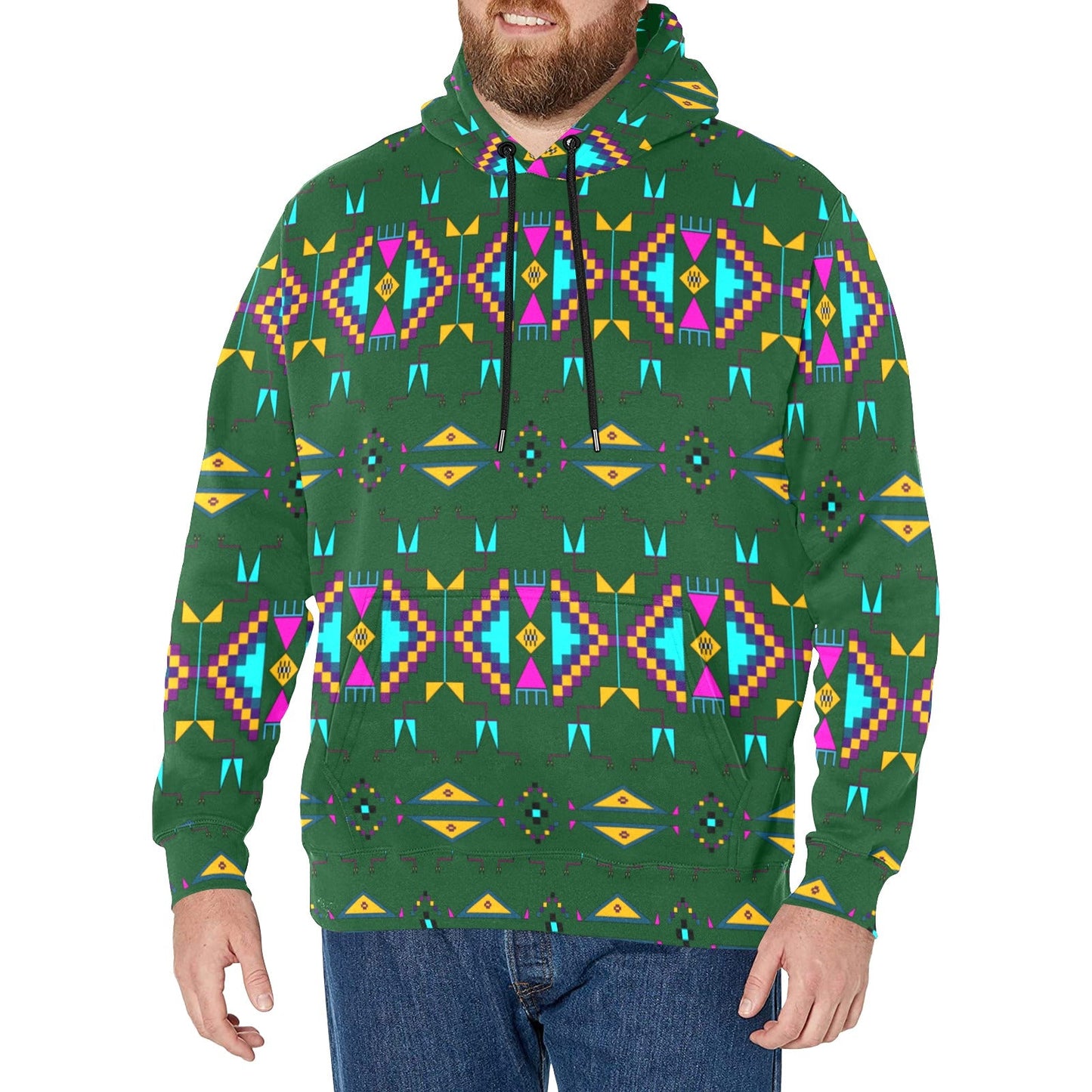 Rite of Passage Squash Leaf Men's Long Sleeve Fleece Hoodie