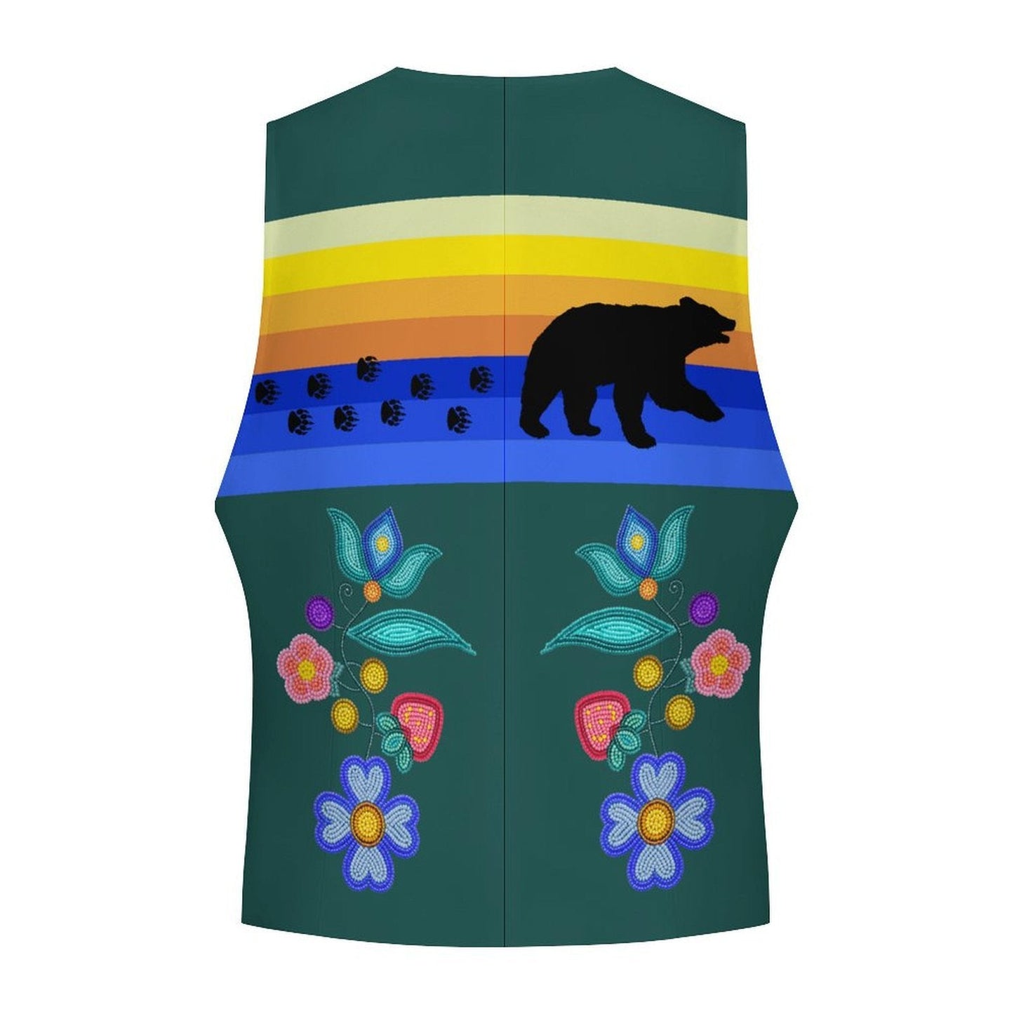 Bear Harvest Men's Sleeveless Suit Vest