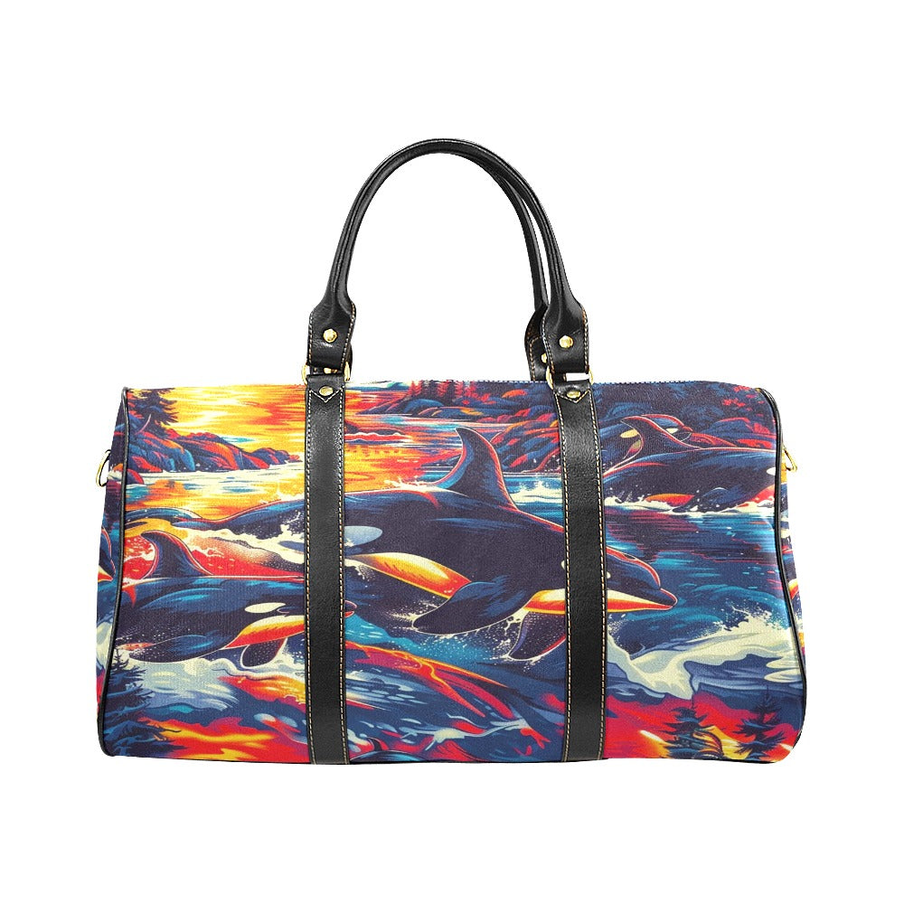 Killer Whales in the Bay Small Travel Bag