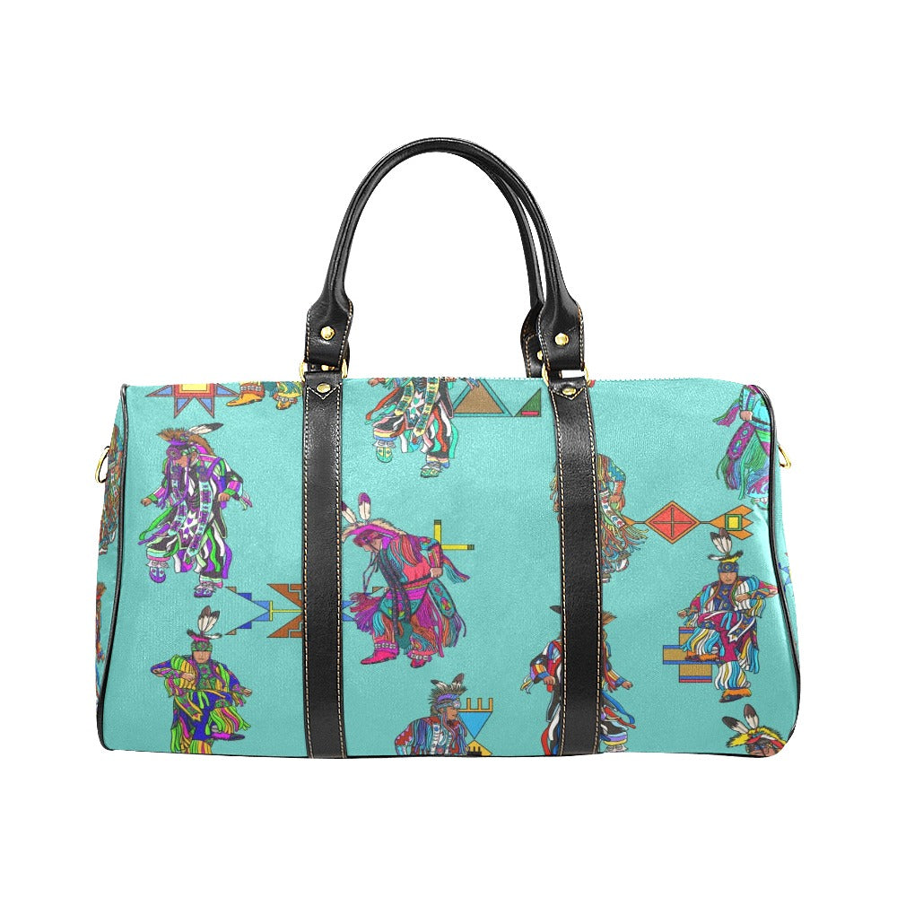 Men's Grass Dancers Eggshell Blue Small Travel Bag