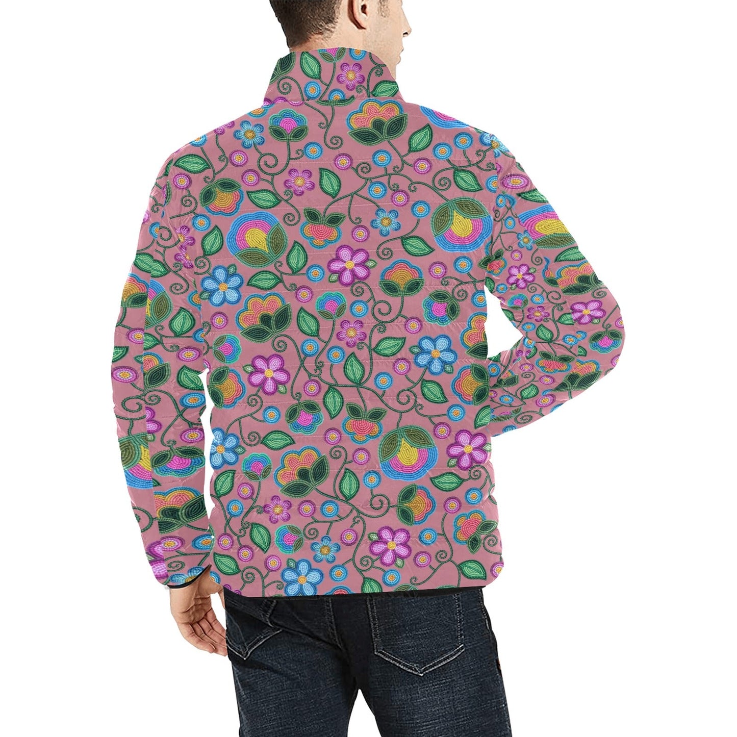 Turquoise Sunbeam Peach Padded Jacket