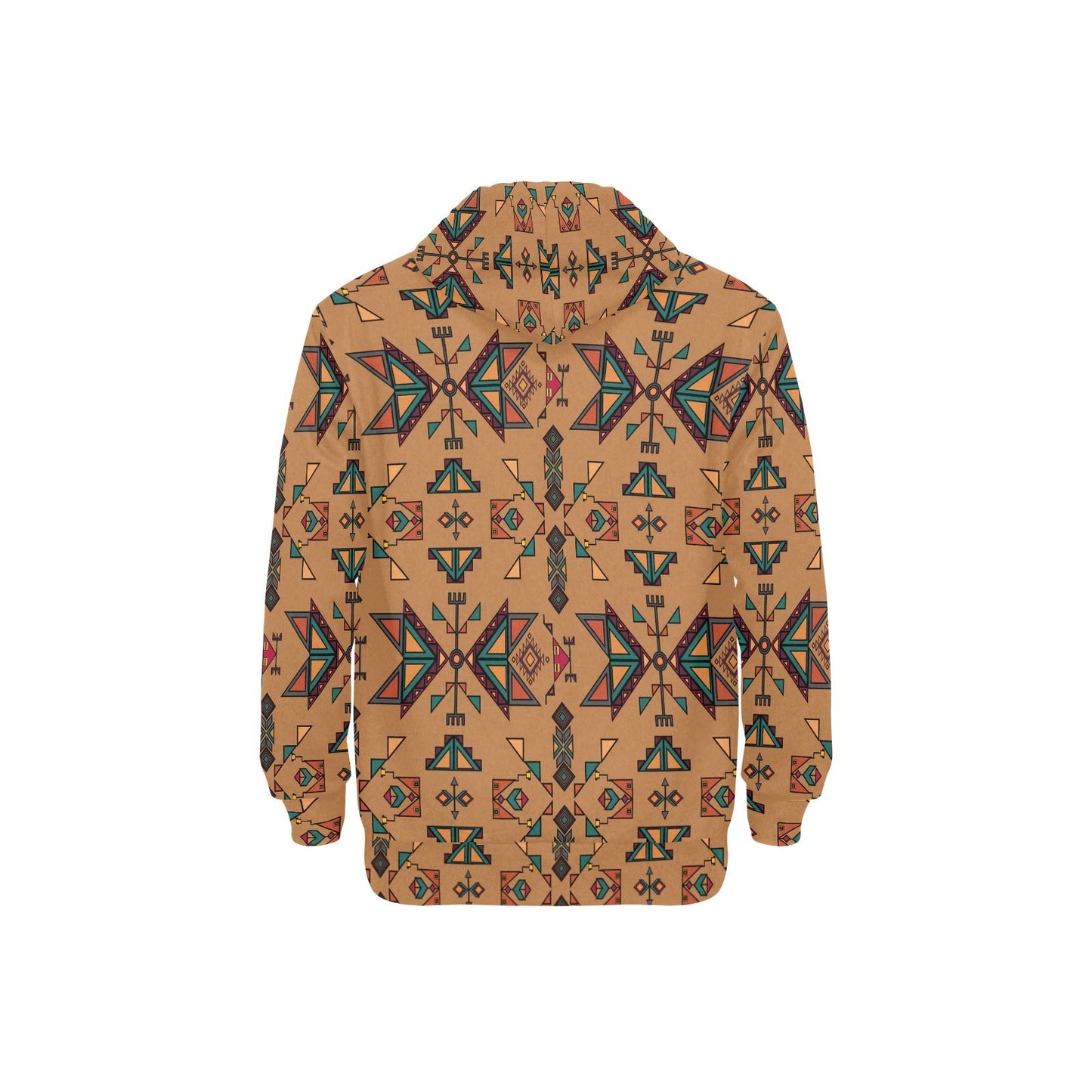 Arrow Dawn Brown Men's Long Sleeve Fleece Hoodie