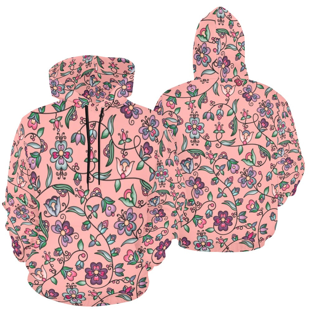 Amber Evening Garland Peach Hoodie for Men