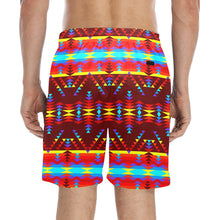 Load image into Gallery viewer, Visions of Lasting Peace Men&#39;s Mid-Length Beach Shorts
