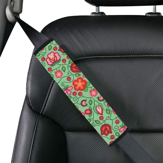 Rose Reverie Green Seat Belt Cover