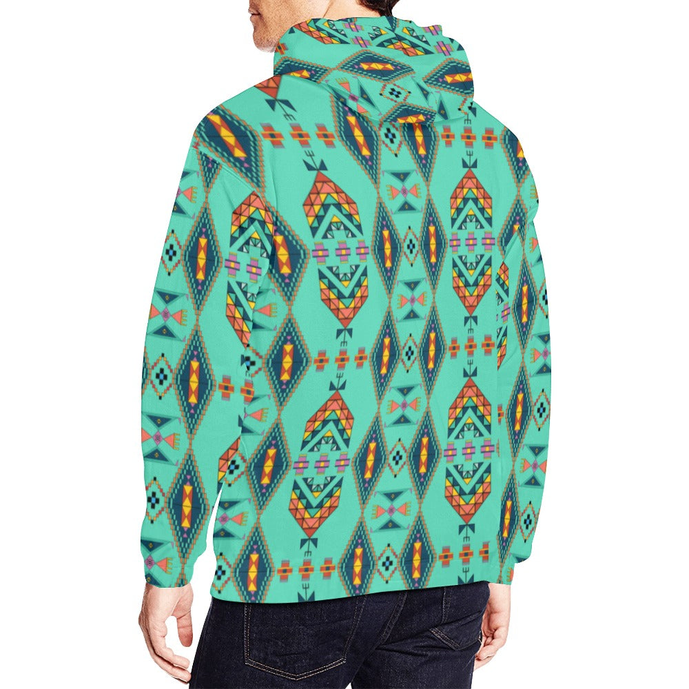 Travois Tipi Smoky Sky Hoodie for Men