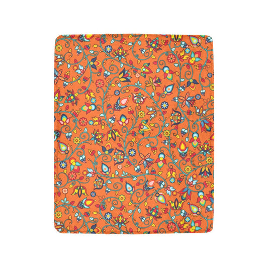 Thorny Path Orange Ultra-Soft Micro Fleece Blanket 40"x50"
