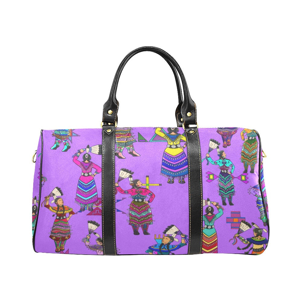 Women's Jingle Dancers Purple Large Travel Bag