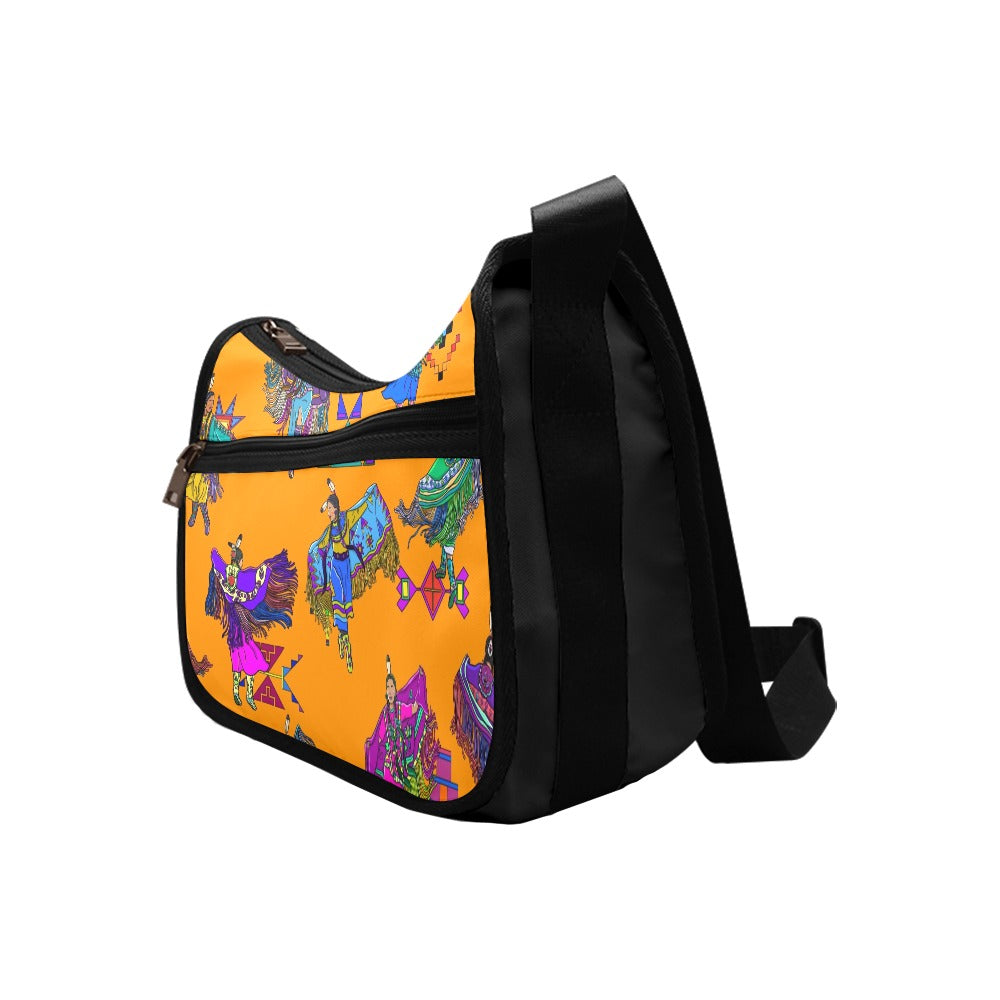 Women's Fancy Dancers Orange Crossbody Bag