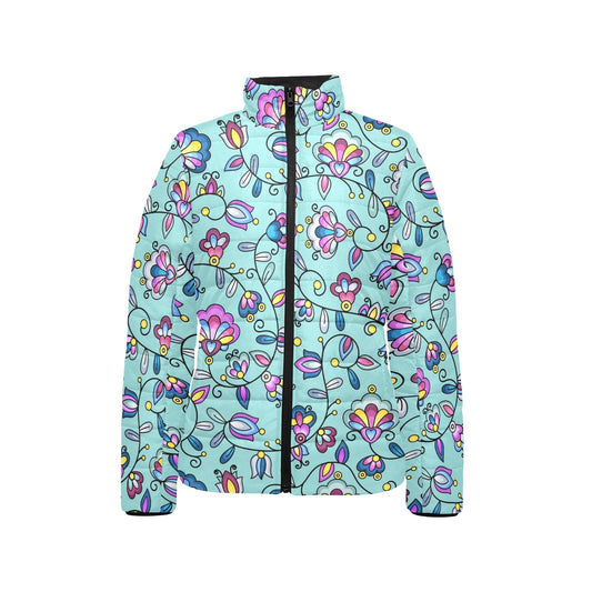 Autumn Bundle Blessing Turquoise Stand Collar Jacket