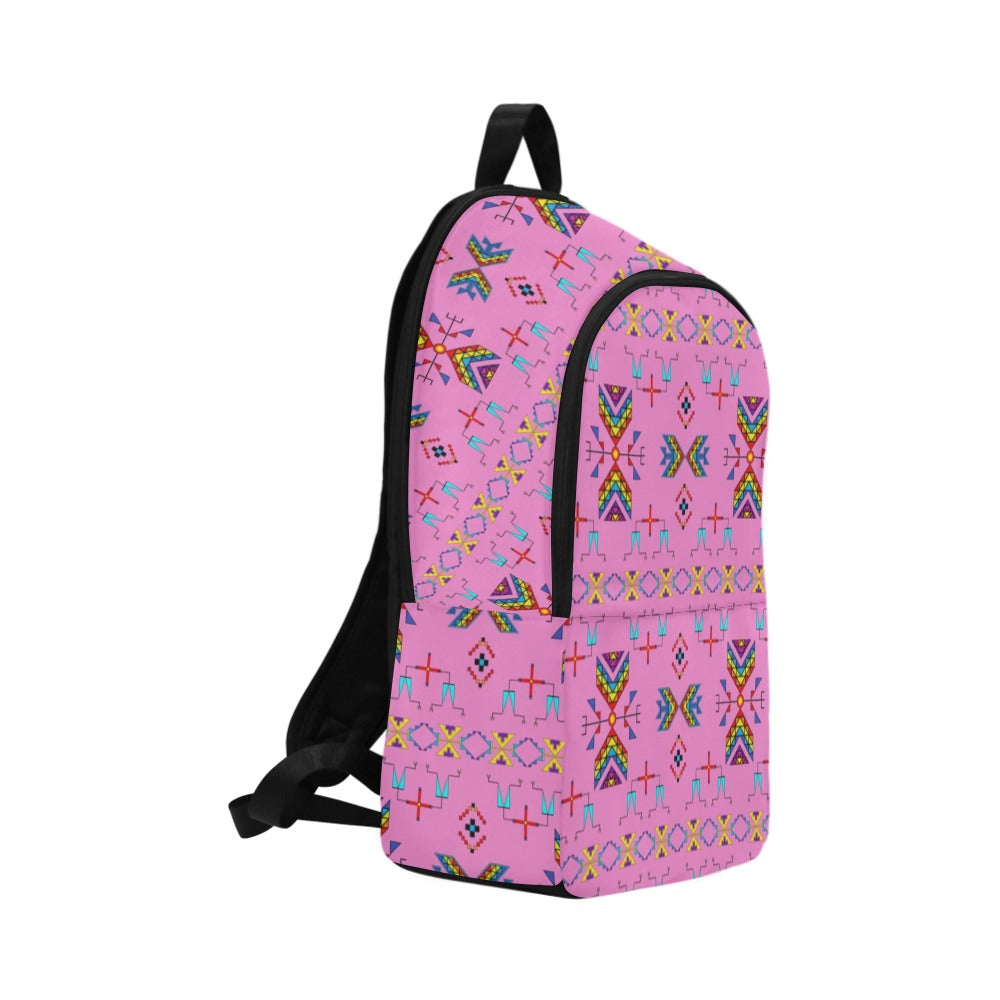 Rainy Chief Rainbow Blush Fabric Backpack for Adult