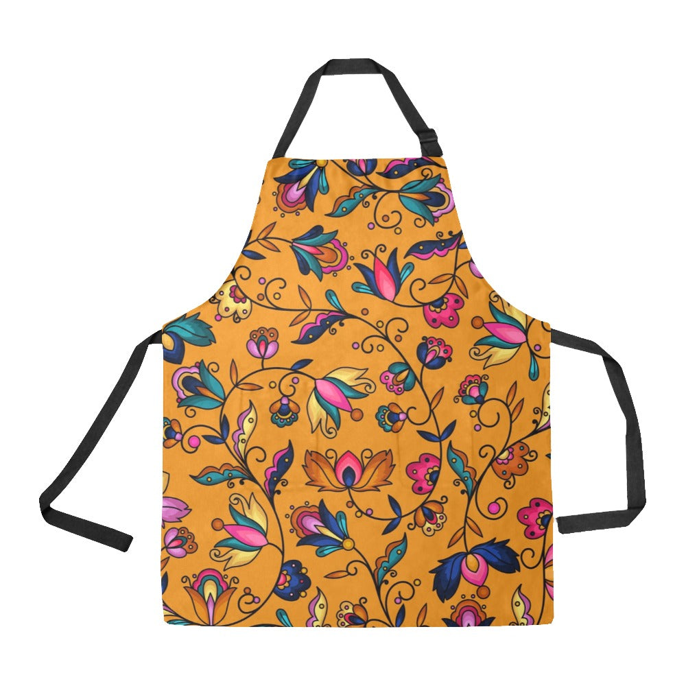 Copper Prairie Petals Orange Apron