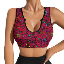 Load image into Gallery viewer, Prairie Paintbrush Passion Berry Yoga Top
