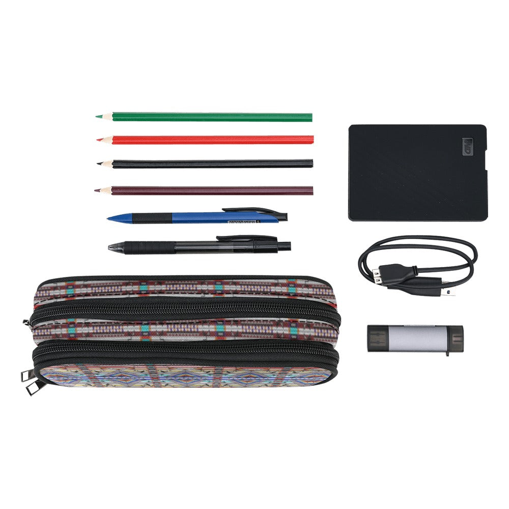 Medicine Blessing White Pencil Pouch