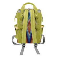 Load image into Gallery viewer, Diamond in the Bluff Yellow Multi-Function Diaper Backpack/Diaper Bag
