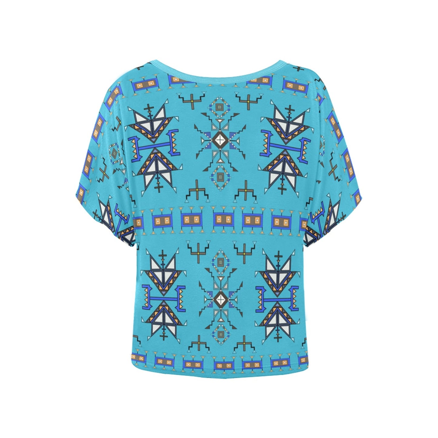 Eagle Strike Blue Women's Batwing-Sleeved Blouse T shirt