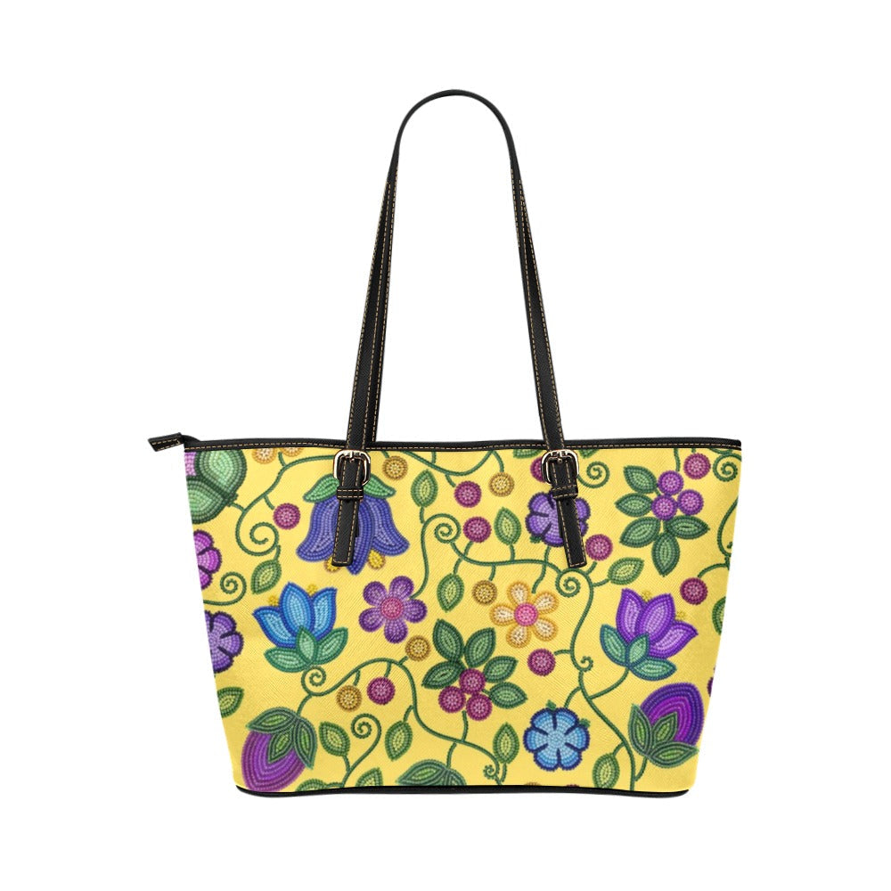 Bloom Uplift Yellow Leather Tote