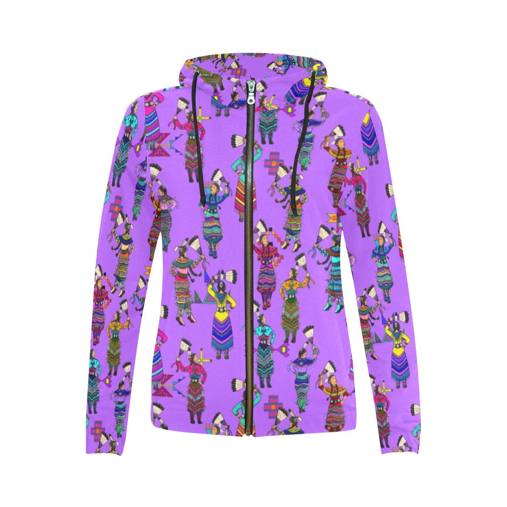 Women's Jingle Dancers Full Zip Hoodie for Women