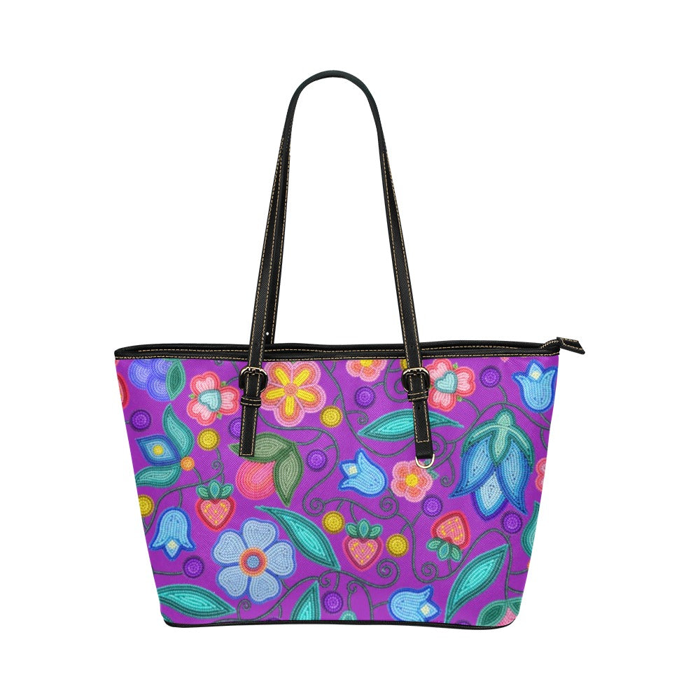 Sweet Offering Purple Leather Tote