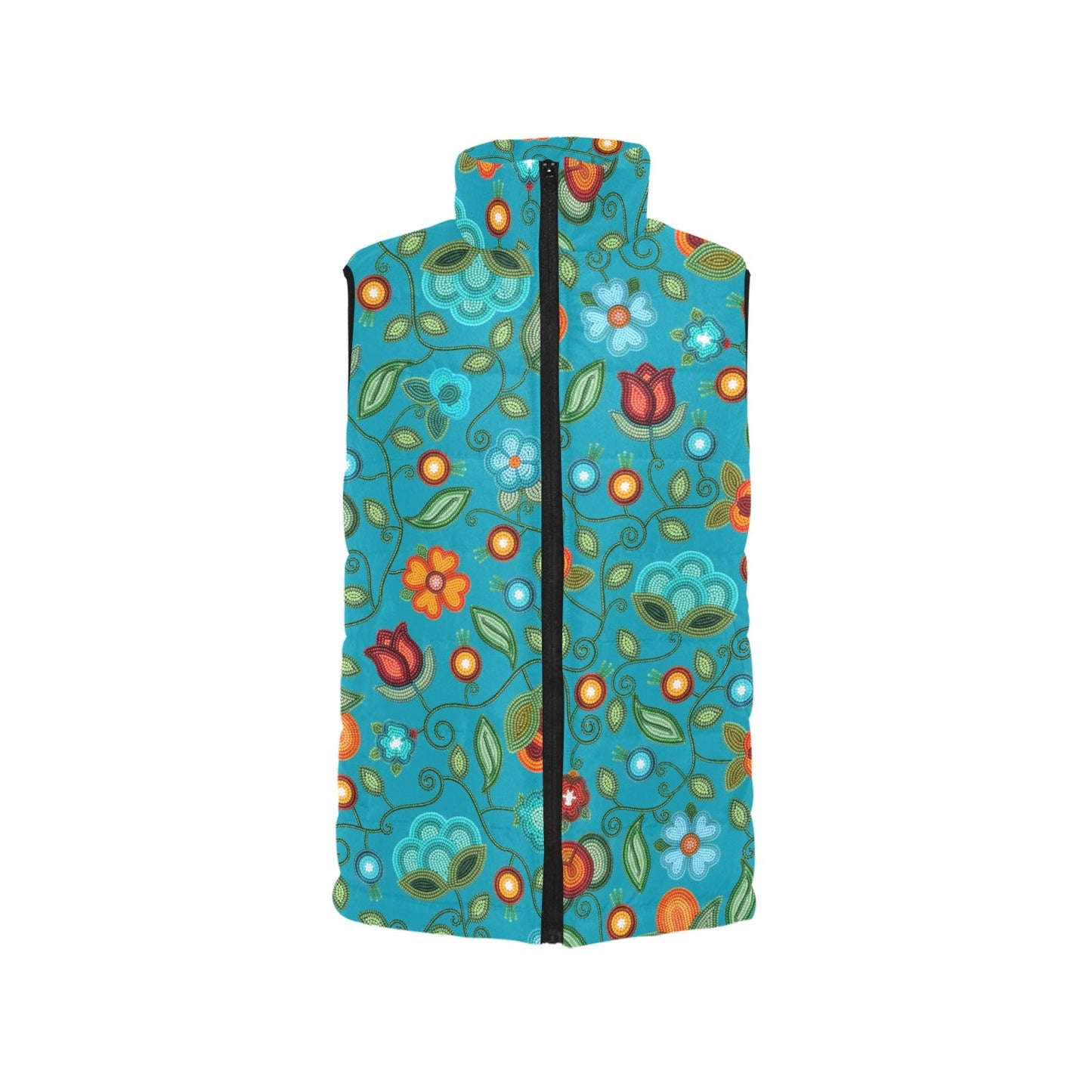 Prairie Fire Petals Ocean Padded Vest