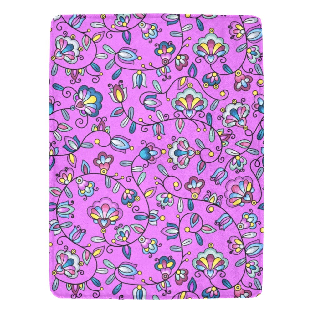 Autumn Bundle Blessing Purple X-Large Micro Fleece Blanket