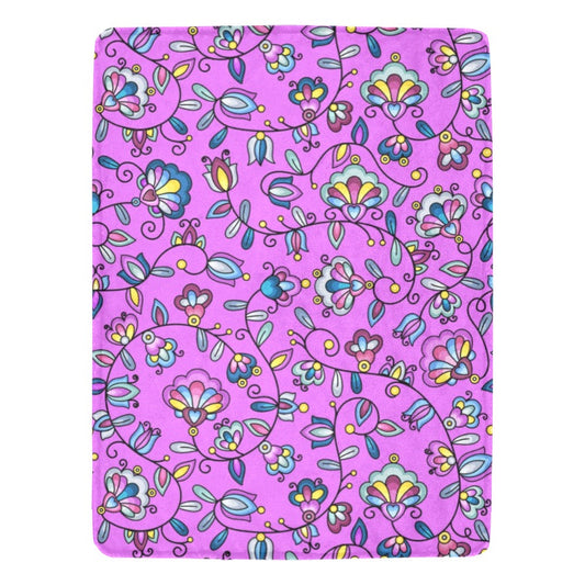 Autumn Bundle Blessing Purple X-Large Micro Fleece Blanket