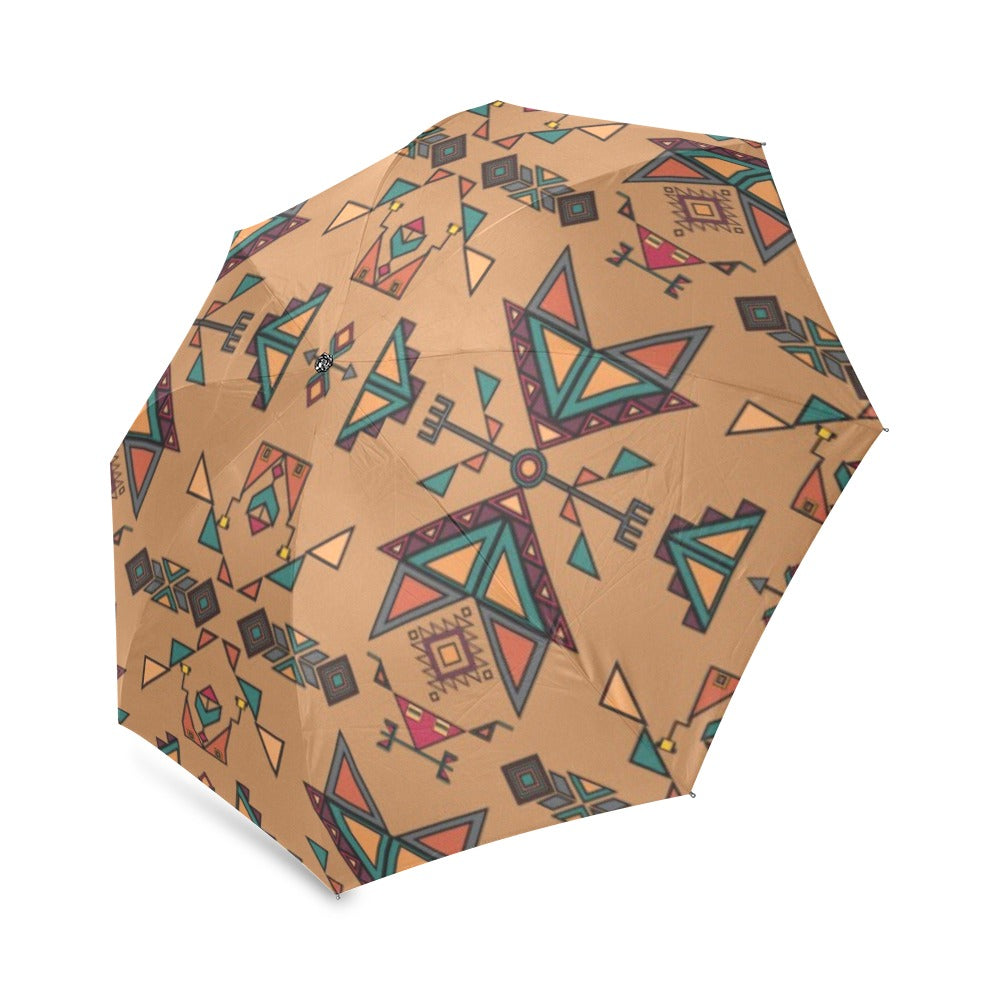 Arrow dawn Brown Foldable Umbrella
